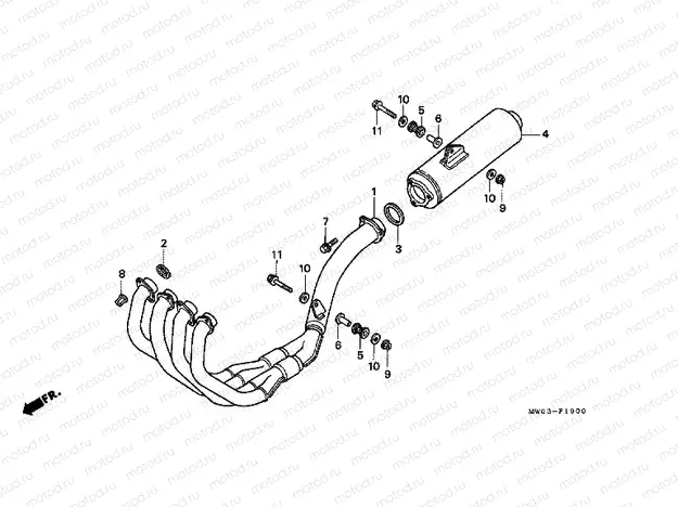 F-19 EXHAUST DRUM