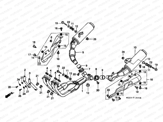 F-19 EXHAUST DRUM