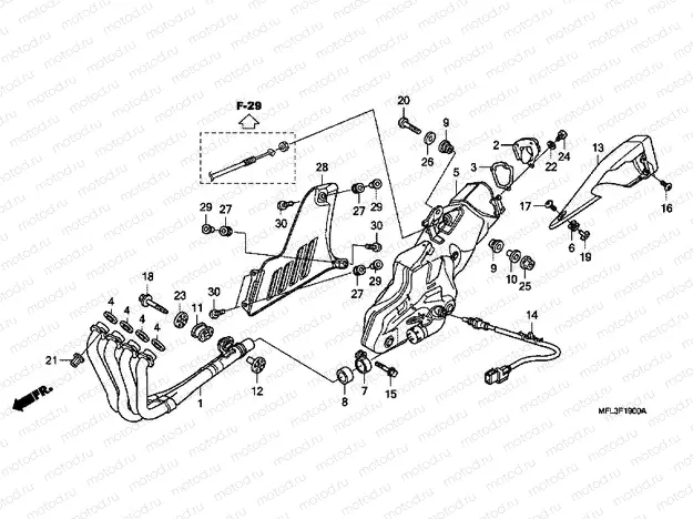 F-19 EXHAUST DRUM