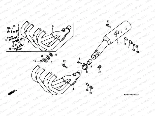 F-19 EXHAUST DRUM