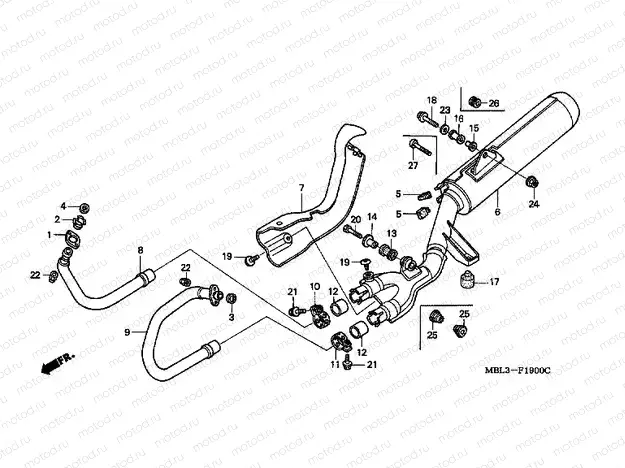 F-19 EXHAUST DRUM