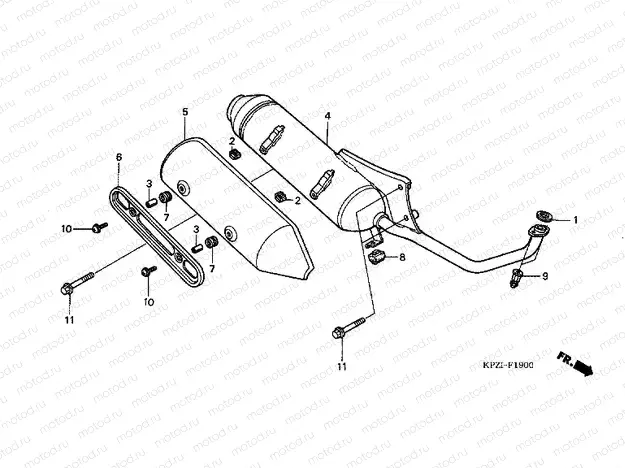 F-19 EXHAUST DRUM