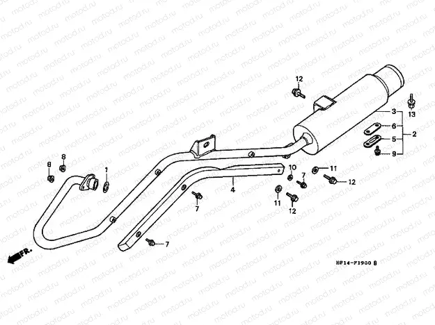 F-19 EXHAUST DRUM