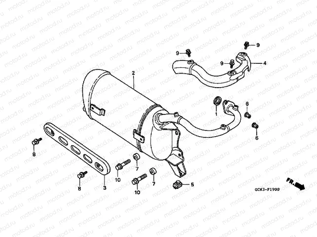 F-19 EXHAUST DRUM