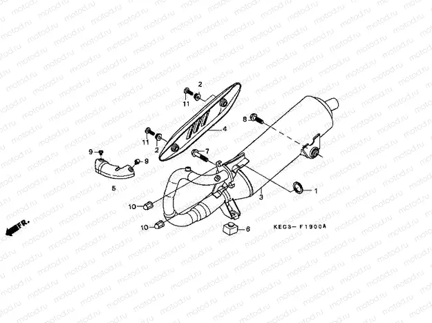 F-19 EXHAUST DRUM