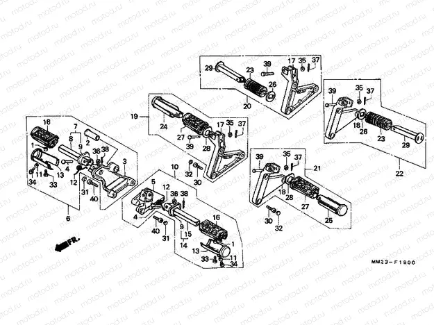 F-19 FOOTREST