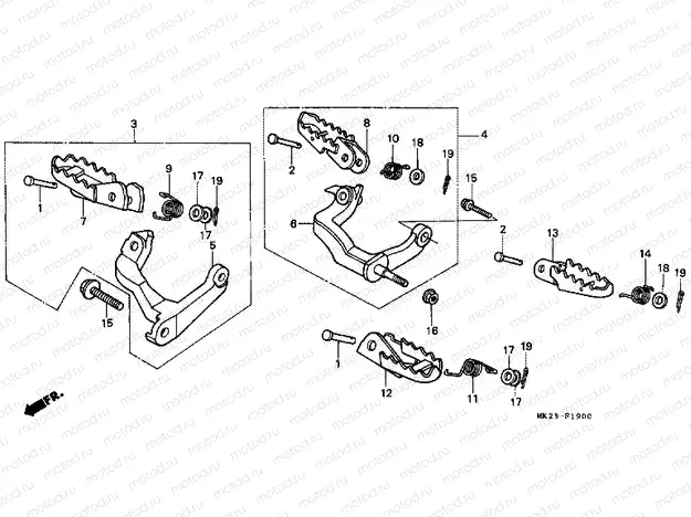 F-19 FOOTREST