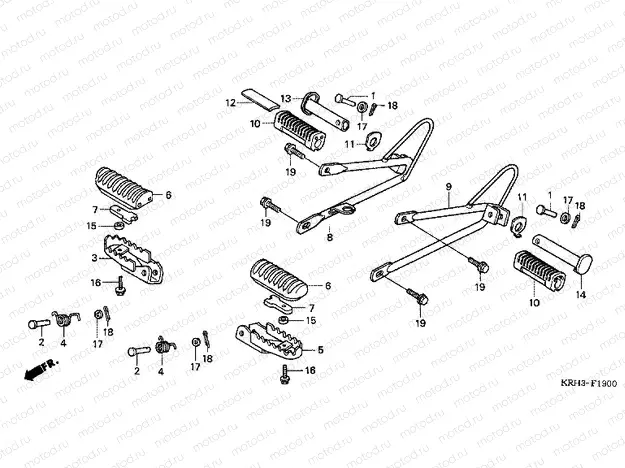 F-19 FOOTREST