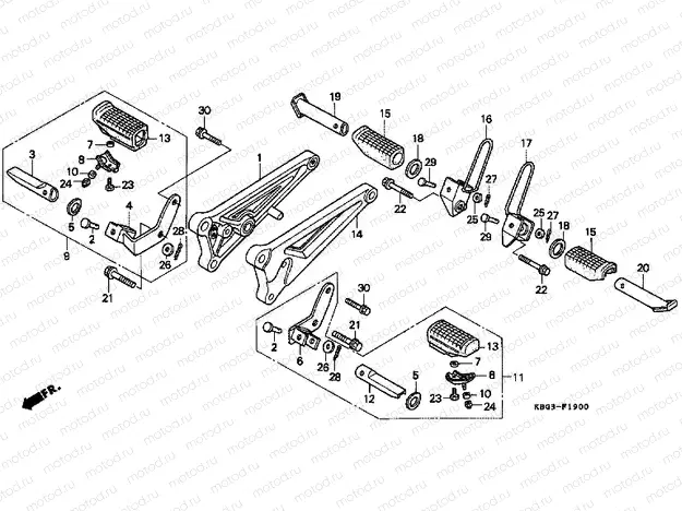 F-19 FOOTREST