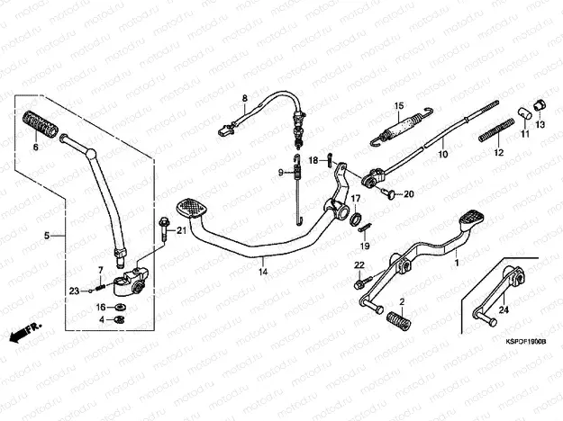 F-19 PEDAL (CBF1505 / M5 / 6 / M6 / 7 / M7 / M9 / MA)
