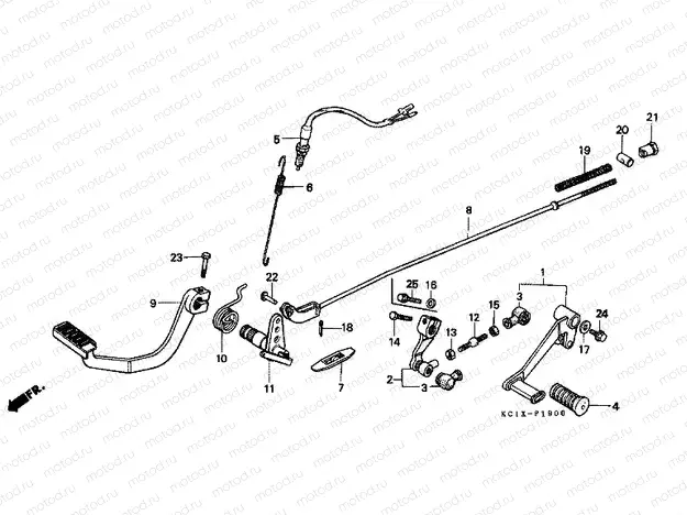 F-19 PEDAL REPLACEMENT / BRAKE PEDAL