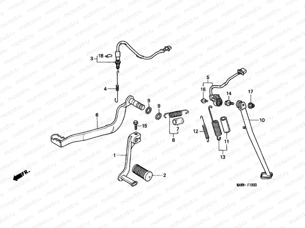 F-19 PEDAL/STAND