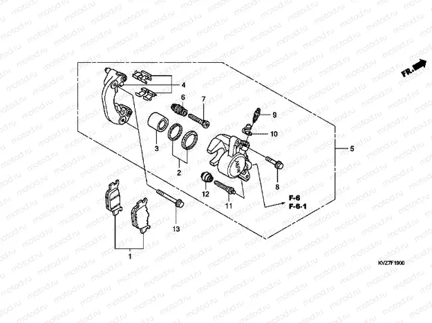 F-19 REAR BRAKE CALIPER