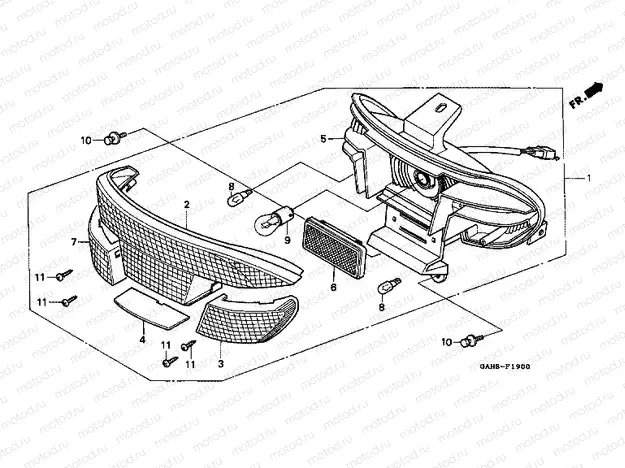 F-19 REAR COMBINATION PATTERN
