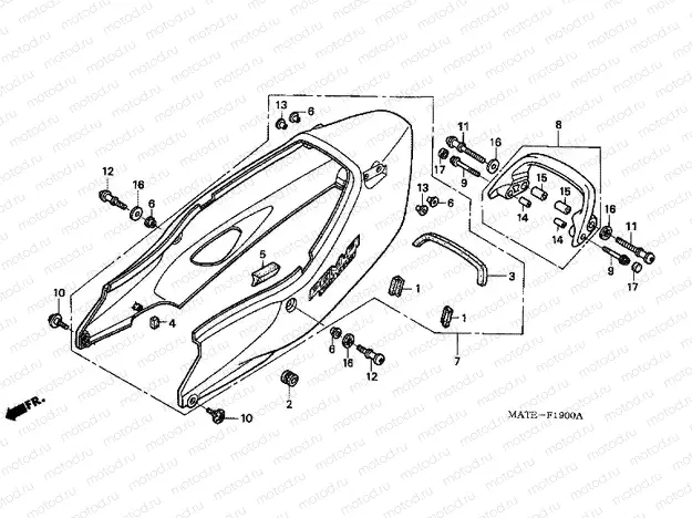 F-19 REAR ENGINE COVER
