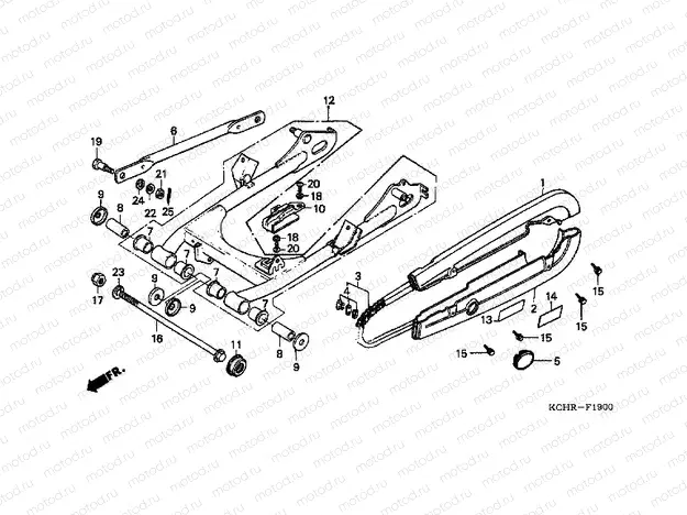 F-19 REAR FORK / CHAIN ​​CABINET