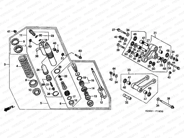 F-19 REAR SHOCK ABSORBER