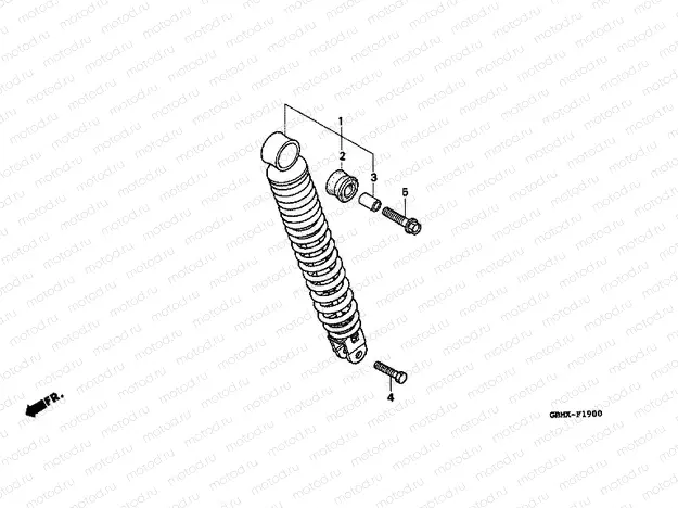 F-19 REAR SHOCK ABSORBER