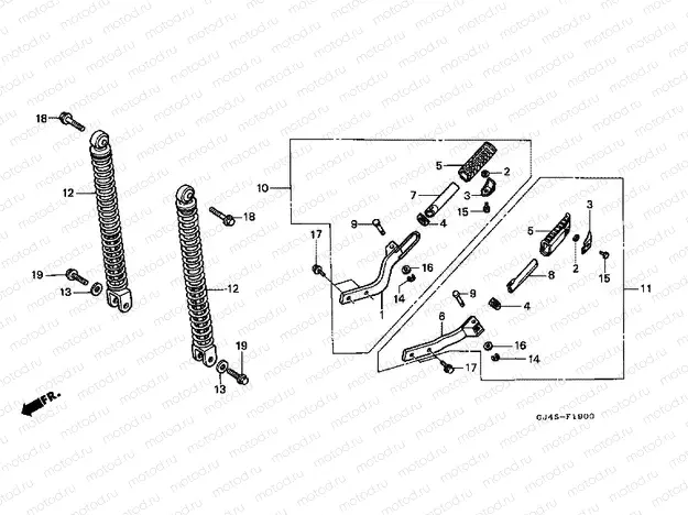 F-19 REAR SHOCK ABSORBER