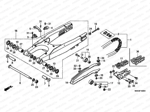 F-19 SWING ARM