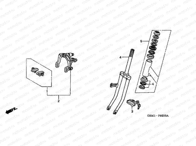 F-2 FRONT FORK / FRONT BRAKE CALIPER