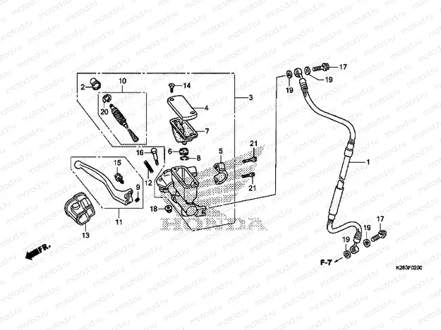 F-2 FRONT MASTER CYLINDER