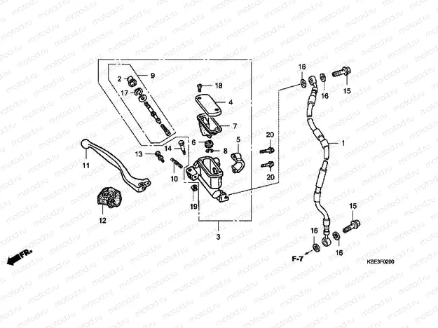 F-2 FRONT MASTER CYLINDER