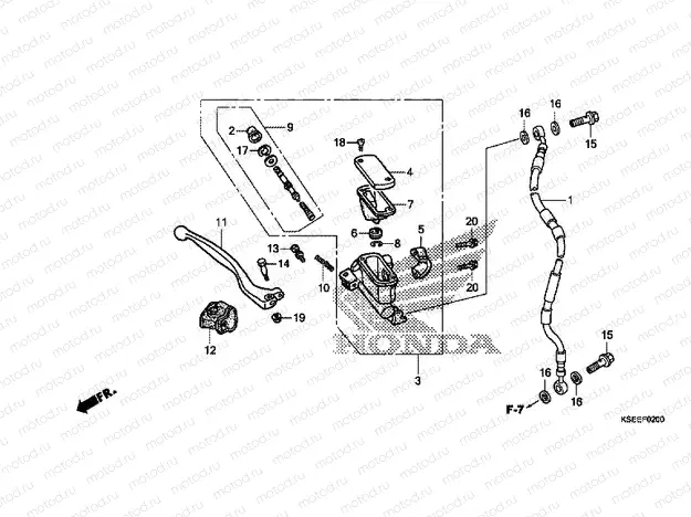 F-2 FRONT MASTER CYLINDER
