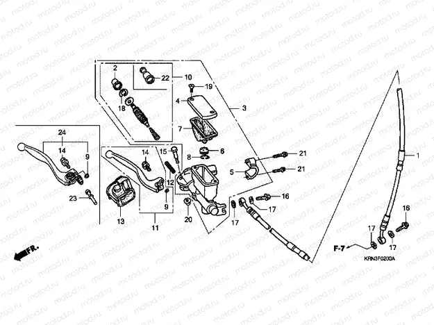 F-2 FRONT MASTER CYLINDER