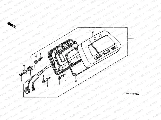 F-2 METER (TRX500FA1/2/3/4)