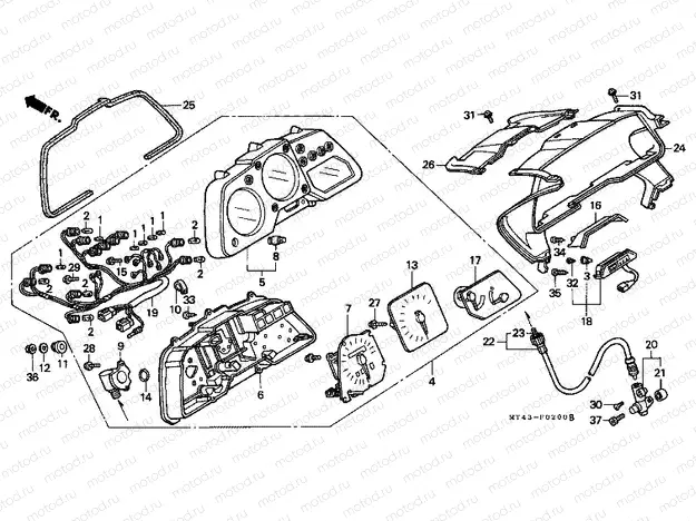 F-2 METER (VFR750FL / FM / FN / FP)
