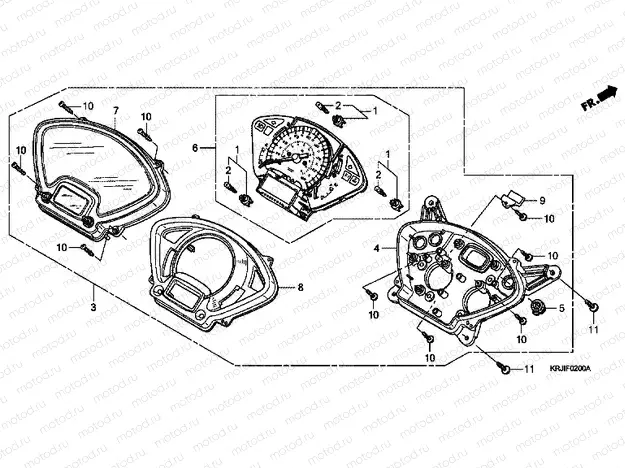 F-2 SPEEDOMETER (FES1253-5) (FES1503-5)