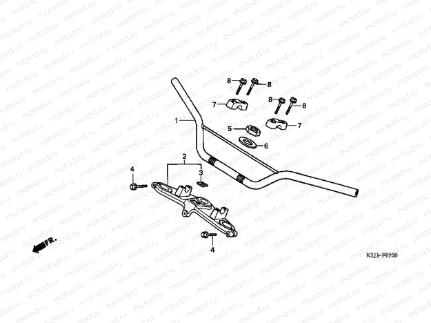F-2 STEERING BAR TUBE