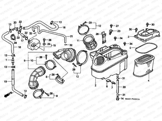 F-20-1 AIR FILTER (VT1100C2-CM / 2CM)