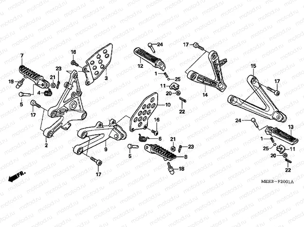 F-20-1 FOOTREST (CBR600RR5 / 6)