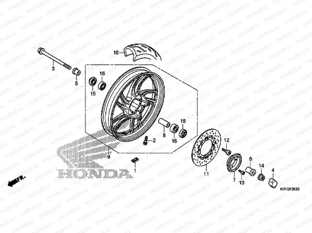 F-20-20 FRONT WHEEL