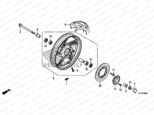 F-20-20 FRONT WHEEL