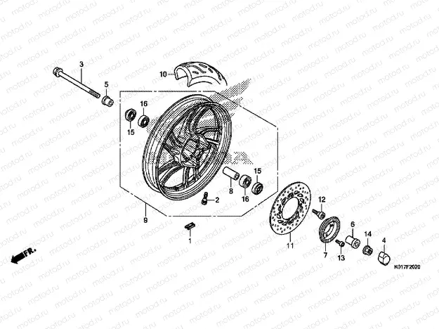 F-20-20 FRONT WHEEL