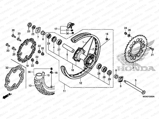 F-20-20 REAR WHEEL