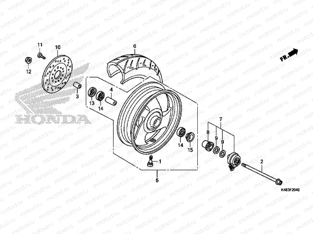 F-20-40 FRONT WHEEL