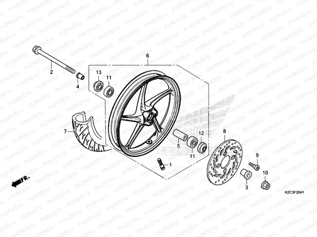 F-20-41 FRONT WHEEL