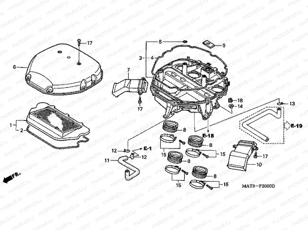 F-20 AIR FILTER (V / W)
