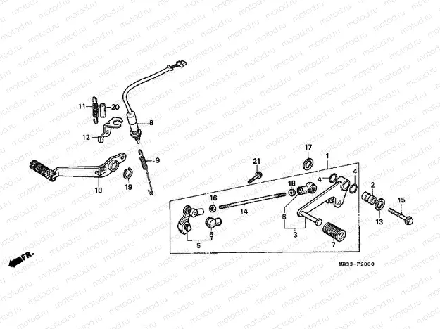 F-20 BRAKE PEDAL / PEDAL REPLACEMENT
