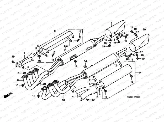 F-20 EXHAUST DRUM
