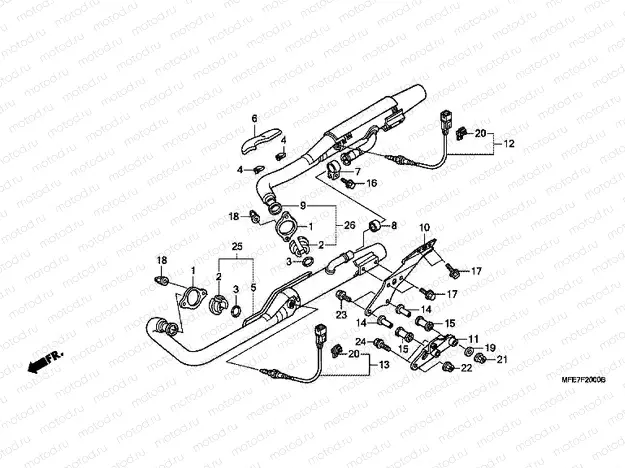F-20 EXHAUST DRUM
