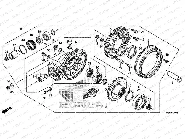 F-20 FINAL DRIVEN GEAR