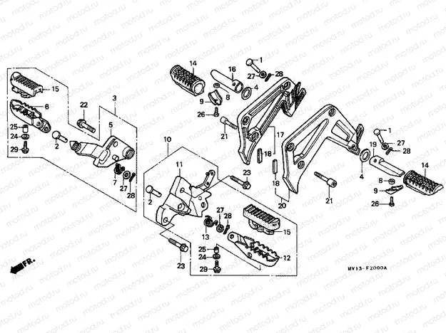 F-20 FOOTREST