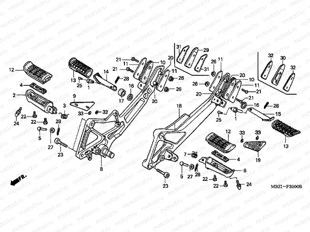 F-20 FOOTREST