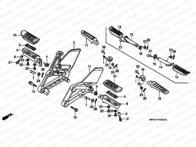 F-20 FOOTREST