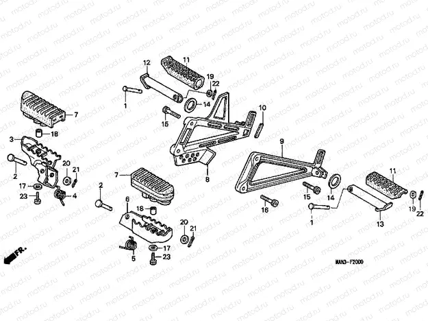 F-20 FOOTREST